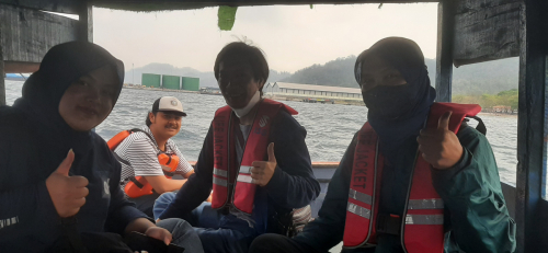 Field measurement at Pantai Tiska, Bandar Lampung